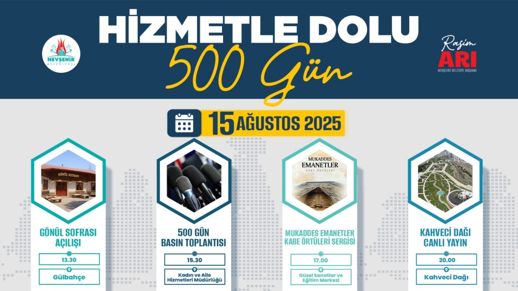 Nevşehir Belediyesi, 500 G&uuml;nl&uuml;k Hizmetlerini Tanıtıyor
