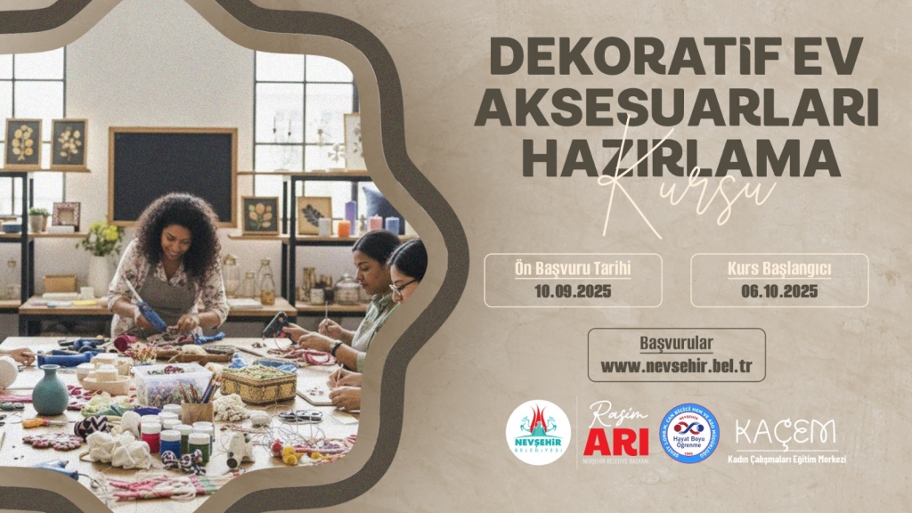Nevşehir Belediyesi KA&Ccedil;EM'den 4 Yeni &Uuml;cretsiz Kurs
