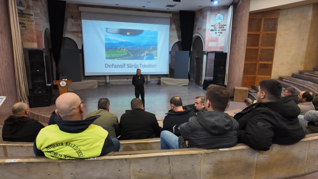 Nevşehir Belediyesi 70 personele g&uuml;venli s&uuml;r&uuml;ş eğitimi verdi