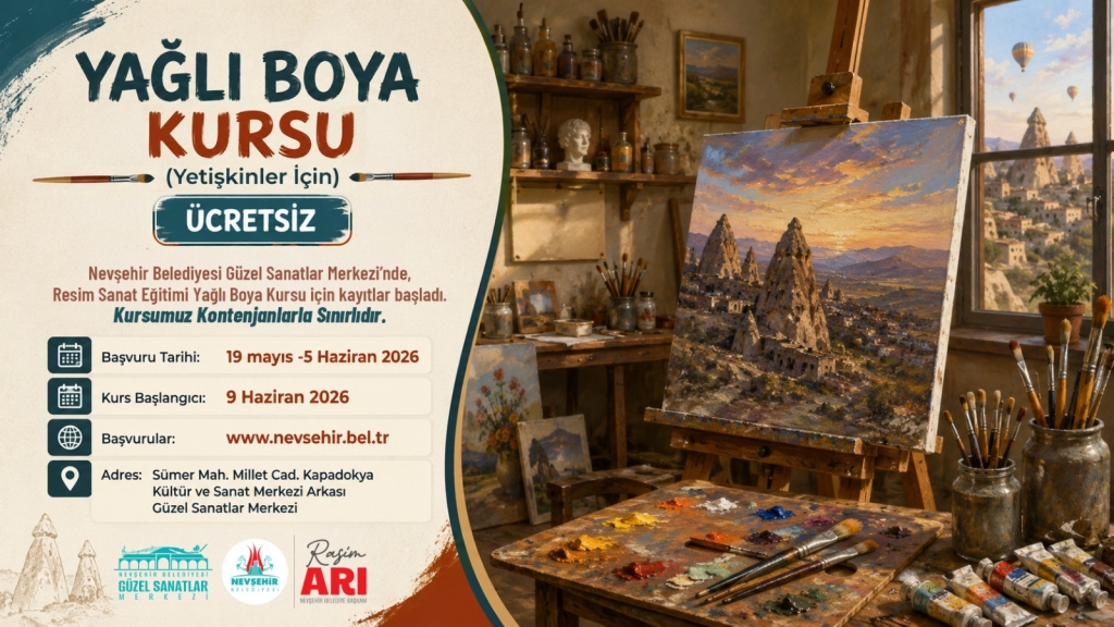 Nevşehir'de &Uuml;cretsiz Resim Kursu Kayıtları Başladı