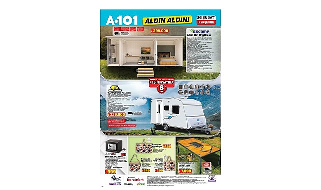 Tiny House ve Karavan 26 Şubat&rsquo;ta A101&rsquo;de!