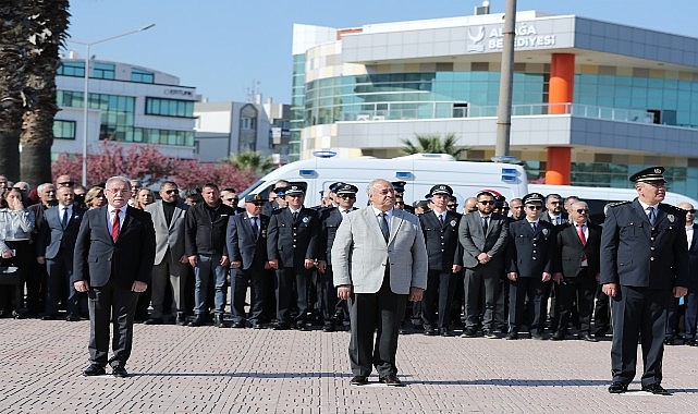 T&uuml;rk Polis Teşkilatı&rsquo;nın 180&rsquo;inci Yıl D&ouml;n&uuml;m&uuml; Aliağa&rsquo;da Kutlandı