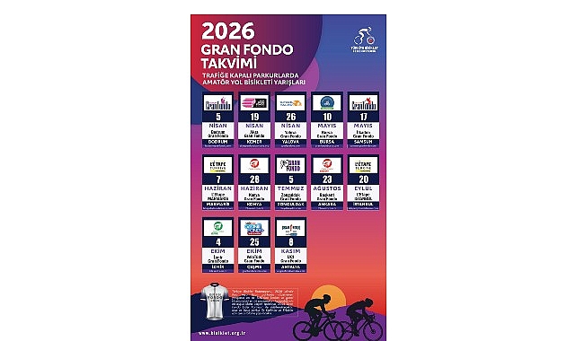 T&uuml;rkiye Bisiklet Federasyonu, 2026 Yılı Gran Fondo Yarışlarının Takvimini A&ccedil;ıkladı