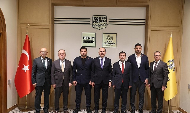 T&uuml;rkiye G&uuml;reş Federasyonu Başkanı Akg&uuml;l, Milli Olimpiyat Komitesi Başkanı &Ccedil;akır ve Milli G&uuml;reş&ccedil;i Kayaalp Başkan Altay&rsquo;ı Ziyaret Etti