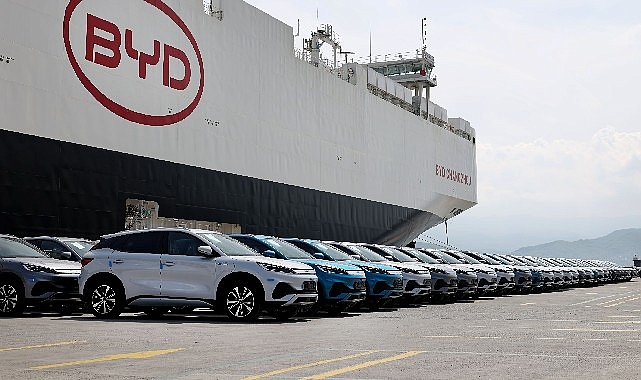 T&uuml;rkiye&rsquo;deki Y&uuml;ksek Satış Adetleri BYD&rsquo;nin Dev Ara&ccedil; Gemisi &ldquo;BYD CHANGZHOU&rdquo;yu &Uuml;lkemize Getirdi