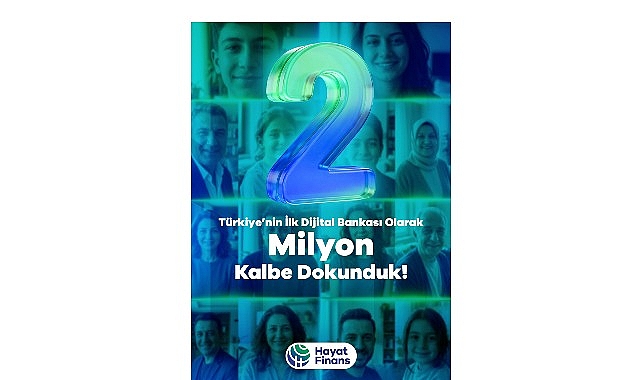 T&uuml;rkiye&rsquo;nin ilk dijital bankası Hayat Finans,  2 milyon kullanıcıya ulaştı
