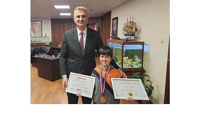 T&uuml;rkiye'nin ve G&ouml;lc&uuml;k&rsquo;&uuml;n Gururu Sarp Arel Başkan Sezer&rsquo;e Konuk Oldu