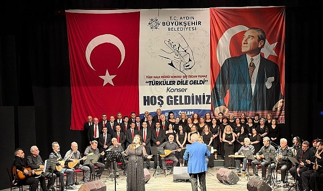 T&uuml;rk&uuml;lerin Eşsiz Notaları Aydın B&uuml;y&uuml;kşehir Belediyesi Ş&uuml;kran G&uuml;ng&ouml;r-Yıldız Kenter K&uuml;lt&uuml;r Merkezi ve Tiyatro Salonu&rsquo;ndan Y&uuml;kseldi