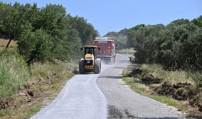 T&uuml;tenli ve İlyaslar&rsquo;ı Bağlayan Yolda Asfalt &Ccedil;alışmaları Başladı