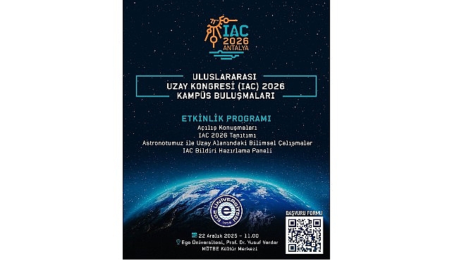 Uluslararası Uzay Kongresi (IAC) 2026 Kamp&uuml;s Buluşmalarının yeni adresi Ege &Uuml;niversitesi oldu