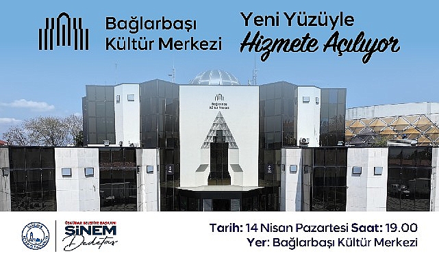 &Uuml;sk&uuml;dar Bağlarbaşı K&uuml;lt&uuml;r Merkezi yeni y&uuml;z&uuml;yle kapılarını a&ccedil;ıyor