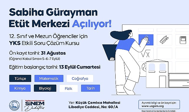 &Uuml;sk&uuml;dar Belediyesi &ldquo;Sabiha G&uuml;rayman Et&uuml;t Merkezi&rdquo; A&ccedil;ılıyor