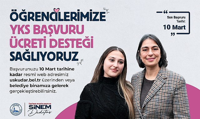 &Uuml;sk&uuml;dar Belediyesi YKS Desteği