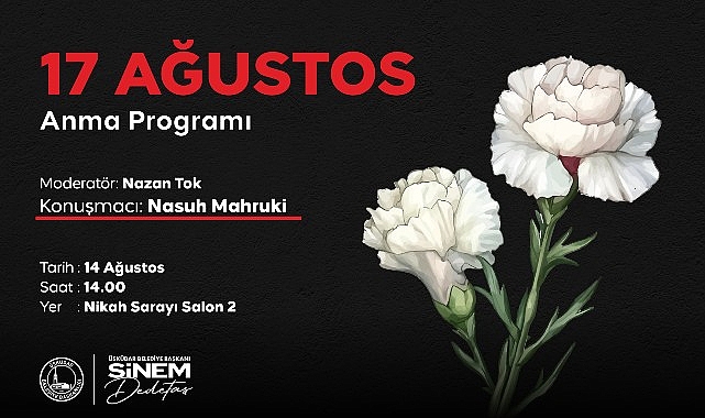 &Uuml;sk&uuml;dar&rsquo;da &ldquo;17 Ağustos Anma Programı&rdquo; D&uuml;zenlenecek