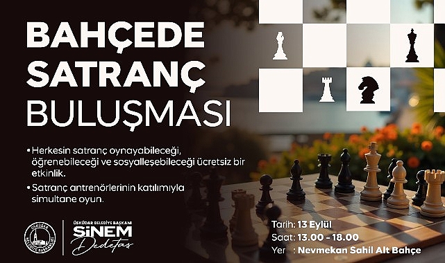 &Uuml;sk&uuml;dar&rsquo;da &ldquo;Bah&ccedil;ede Satran&ccedil; Buluşması&rdquo; Ger&ccedil;ekleşecek