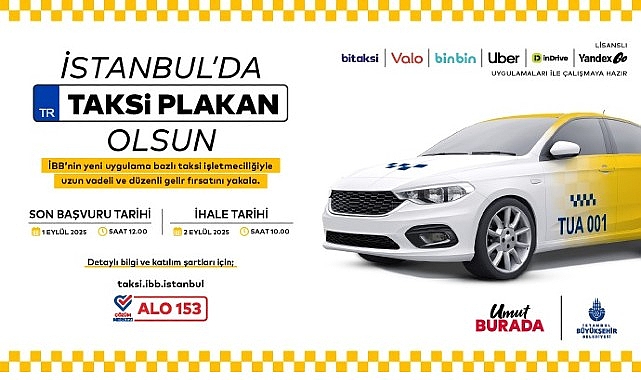 Uygulama Bazlı Taksi İ&ccedil;in Yeni İhale 2 Eyl&uuml;l&rsquo;de