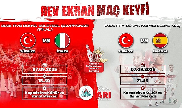 Voleybol ve Futbolda &Ccedil;ifte Heyecan Dev Ekranda