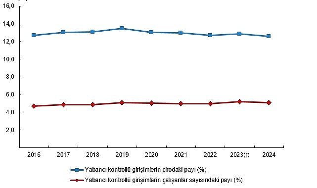 Yabancı Kontroll&uuml; Girişim İstatistikleri, 2024