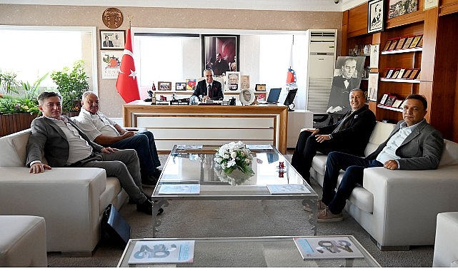 Yal&ccedil;ın&rsquo;dan Başkan Topaloğlu&rsquo;na nezaket ziyareti