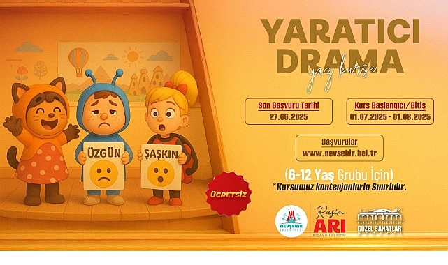 Yaratıcı Drama Kursu İ&ccedil;in Kayıtlar Başladı