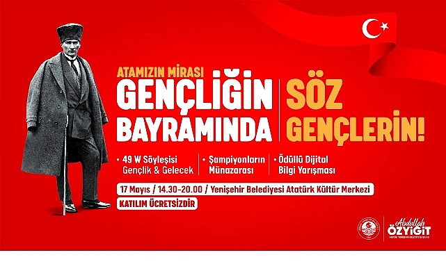 Yenişehir Belediyesi 19 Mayıs&rsquo;ı gen&ccedil;lerin fikirleriyle kutlayacak