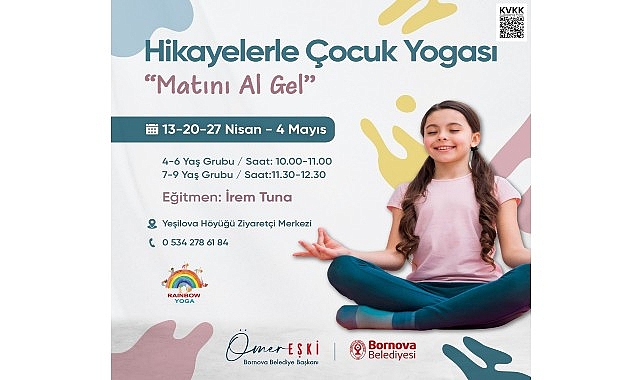 Yeşilova H&ouml;y&uuml;ğ&uuml;&rsquo;nde &Ccedil;ocuk Yogası ve Sanat Terapisi Buluşması