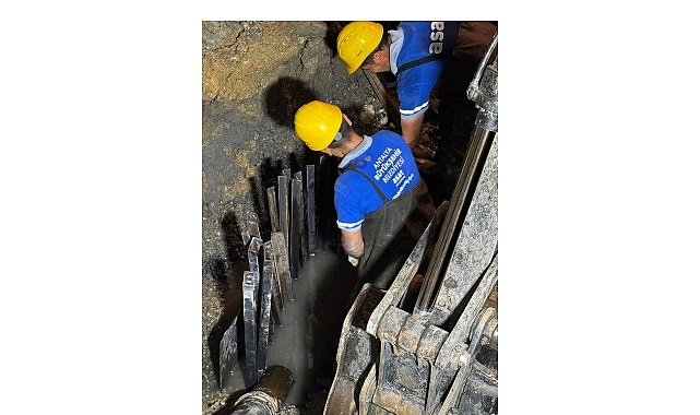 Zarar g&ouml;ren kollekt&ouml;r hattı onarıldı